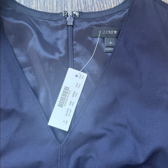 J. Crew Navy Belted Midi Dress - NWT - Picture 3 of 7